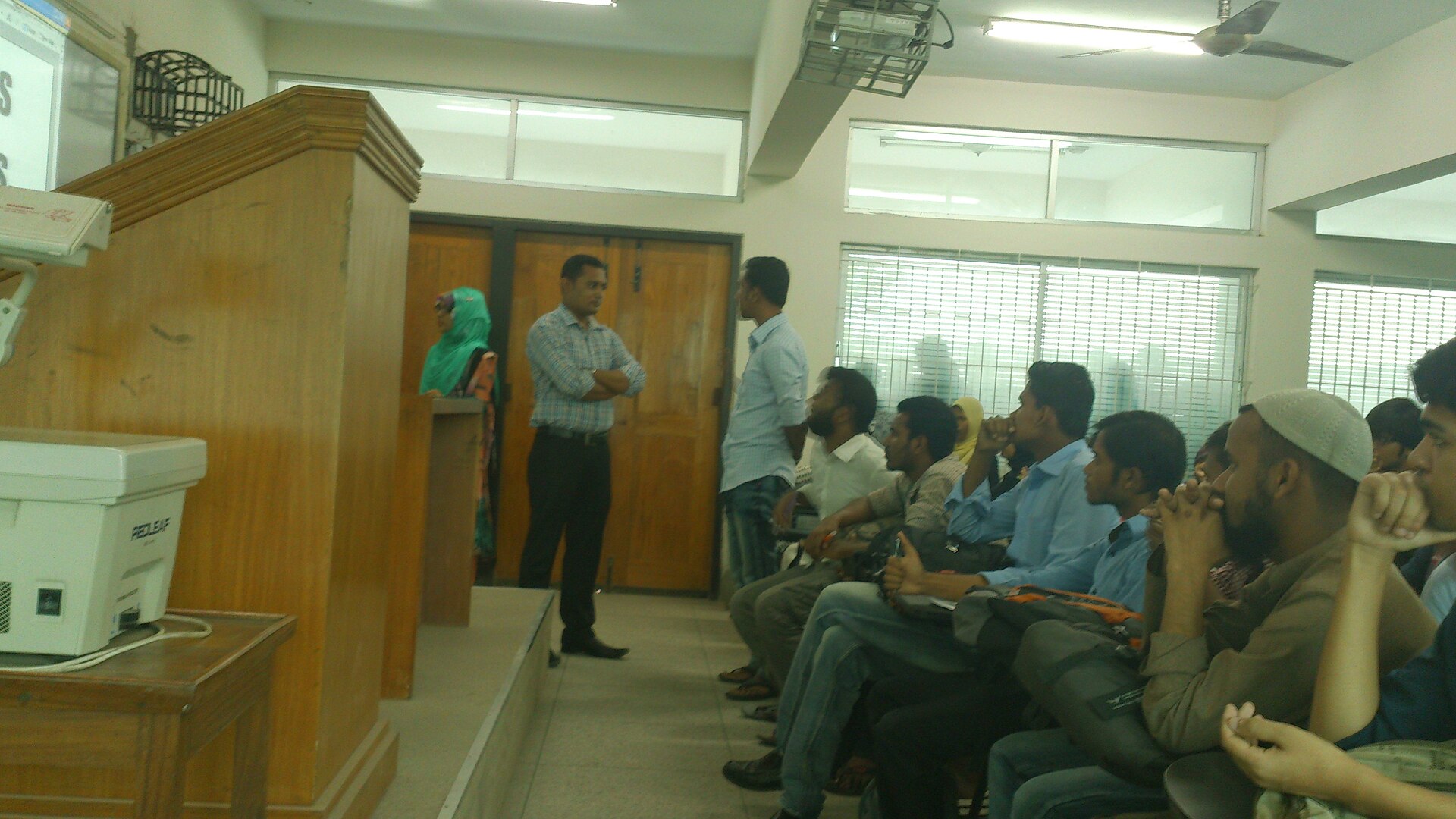 Class room of Marketing dept at University of Dhaka